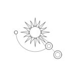 Projekt logo układ słoneczny